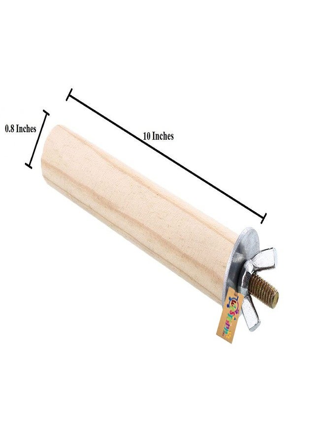 Western Era Perch/Stand Bird Toy for Medium & Large Birds (10 Inches) - Image 2